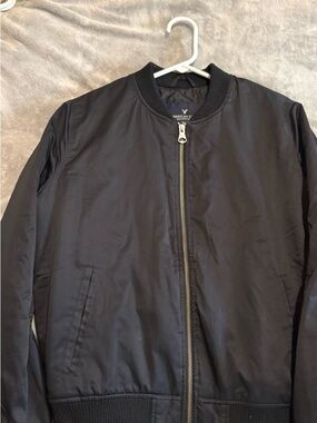 American Eagle Outfitters Black Bomber Jacket